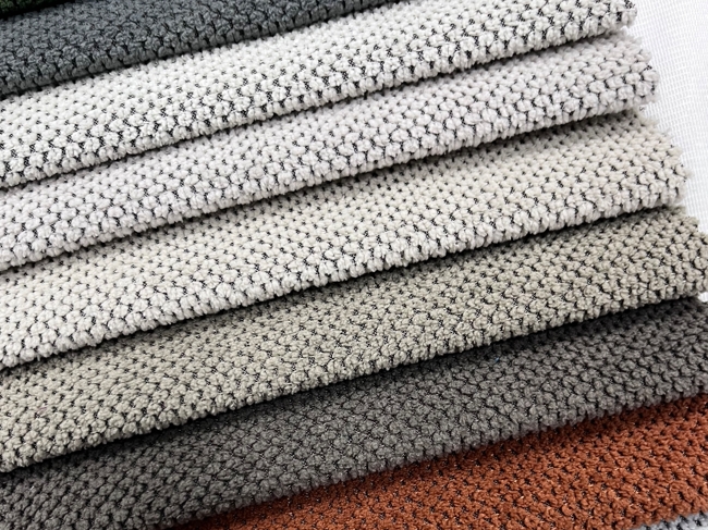 Polyester Black Yarn  Dyed Bonded Sofa Fabric  JERIO LJ036