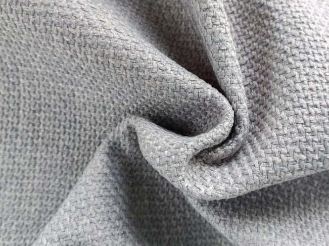 Woven Faux Linen Bonded Sofa Fabric CROSS LJ041